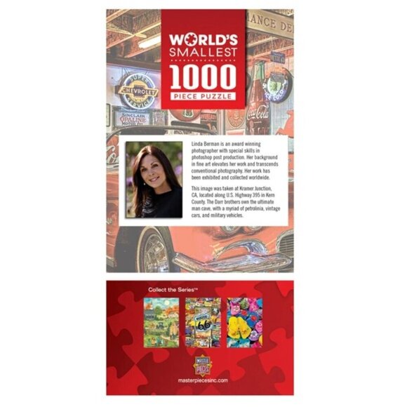 Puzzle World's Smallest Classic Car 1000 Piece Tin Box 11.7x16.50 in New Sealed - Picture 4 of 16